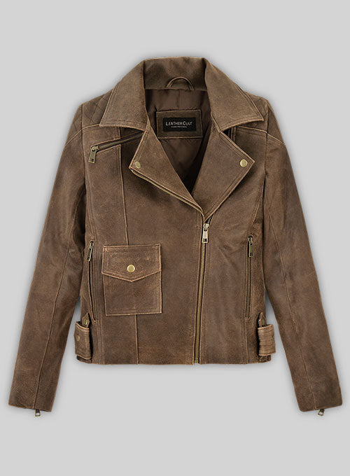 Vintage Gravel Brown Leather Jacket # 263 - LeatherCult