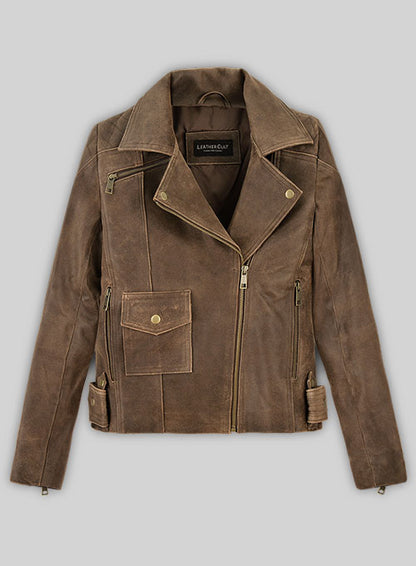 Vintage Gravel Brown Leather Jacket # 263 - LeatherCult