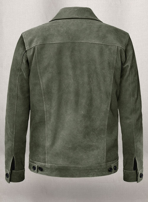 Vintage Italian Olive Ryan Reynolds Leather Jacket #3 - LeatherCult