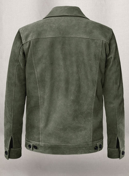 Vintage Italian Olive Ryan Reynolds Leather Jacket #3 - LeatherCult