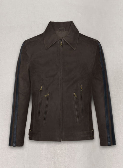 Vintage Brown Grain Robert Pattinson Leather Jacket #2 - LeatherCult