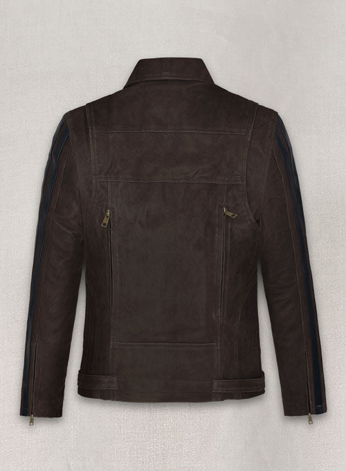Vintage Brown Grain Robert Pattinson Leather Jacket #2 - LeatherCult