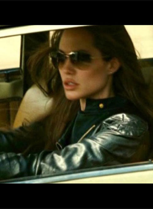 Angelina Jolie Wanted Leather Jacket - LeatherCult