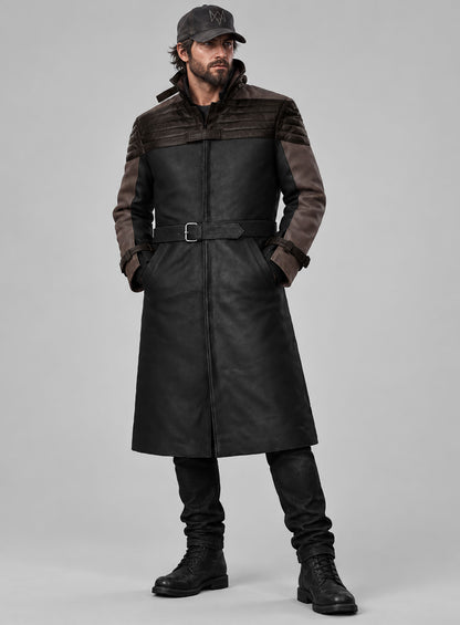 Watch Dogs 3 Legion Aiden Leather Trench Coat