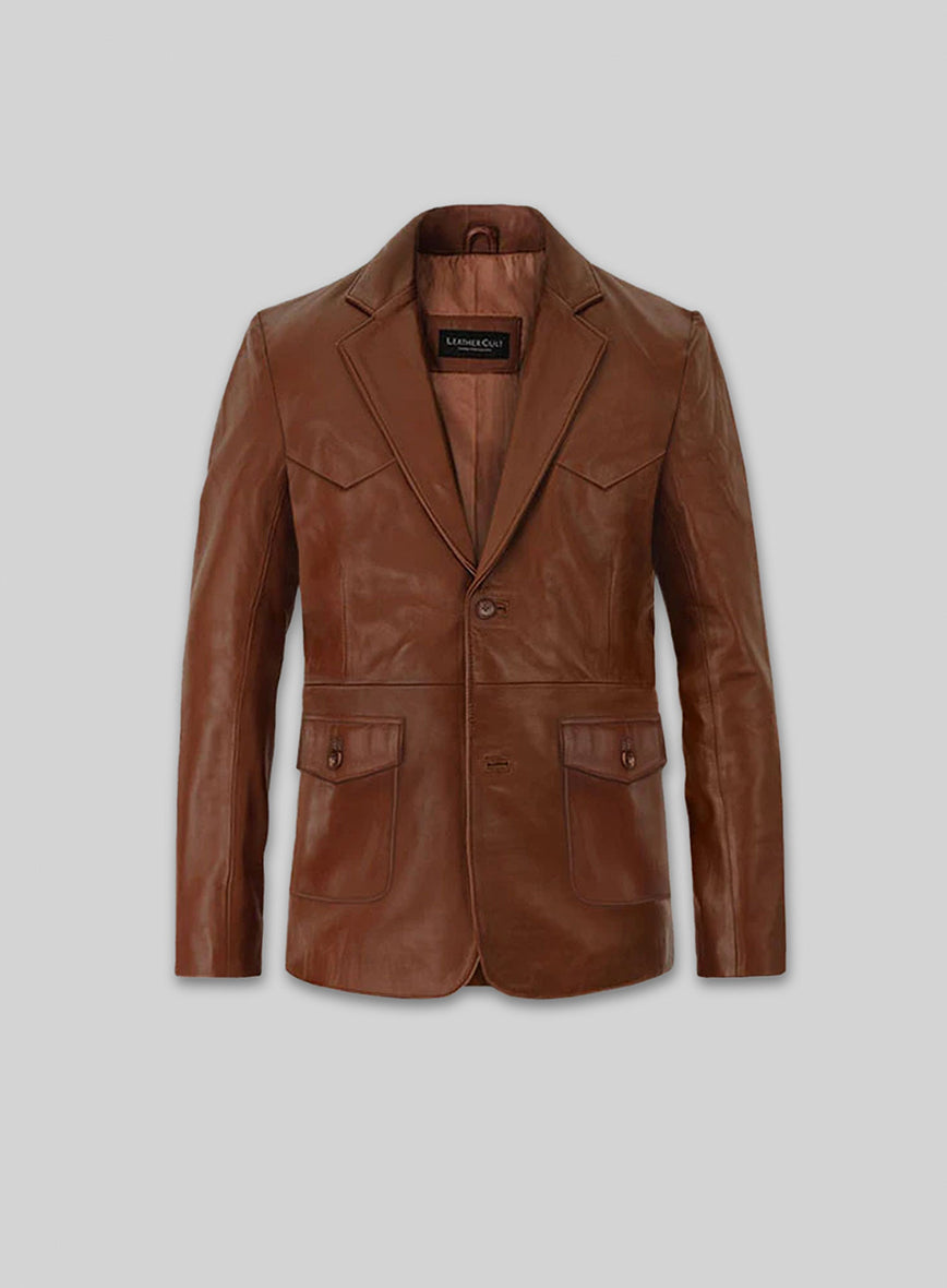 Western Leather Blazer