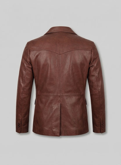 Western Leather Blazer
