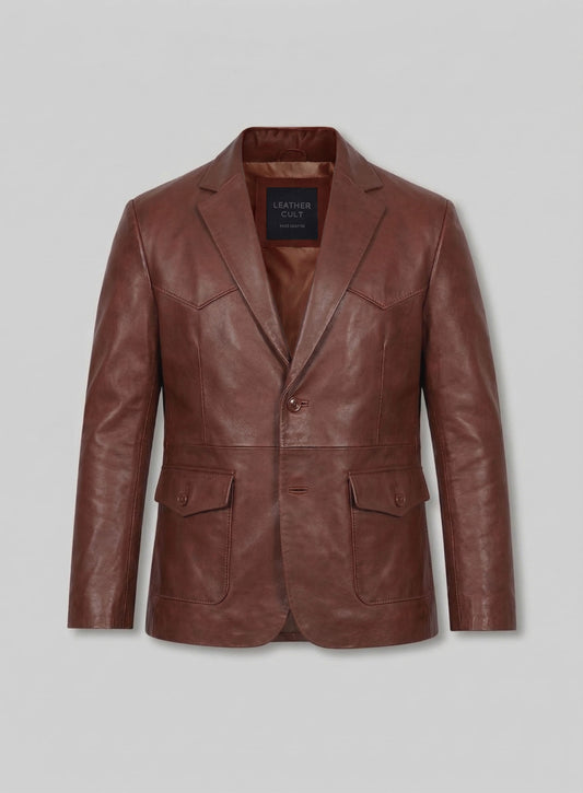 Western Leather Blazer