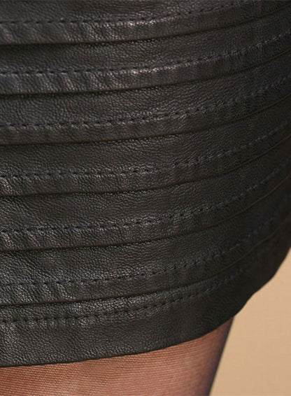 Whistle Leather Skirt - # 472 - LeatherCult