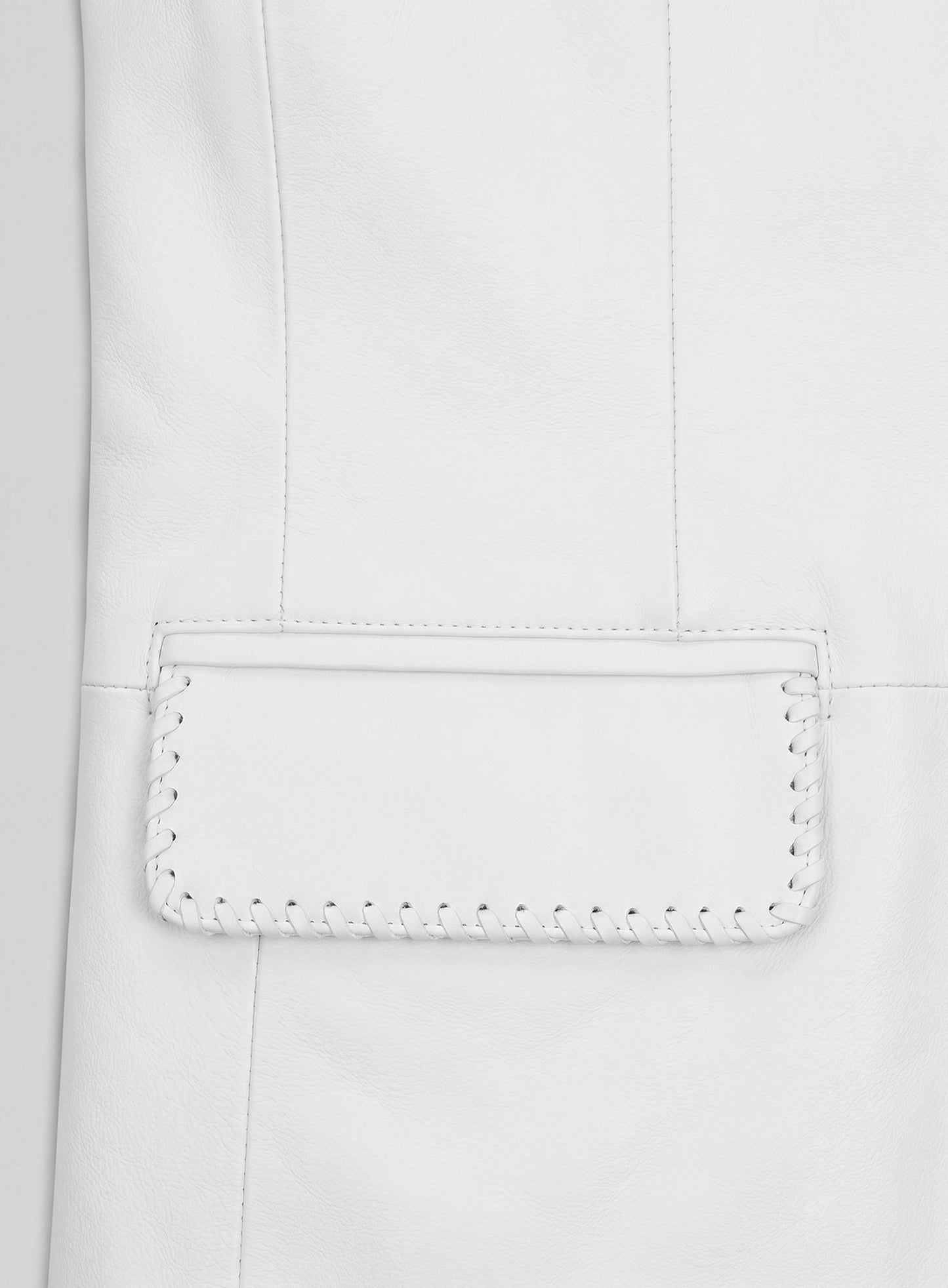 White Medieval Leather Blazer