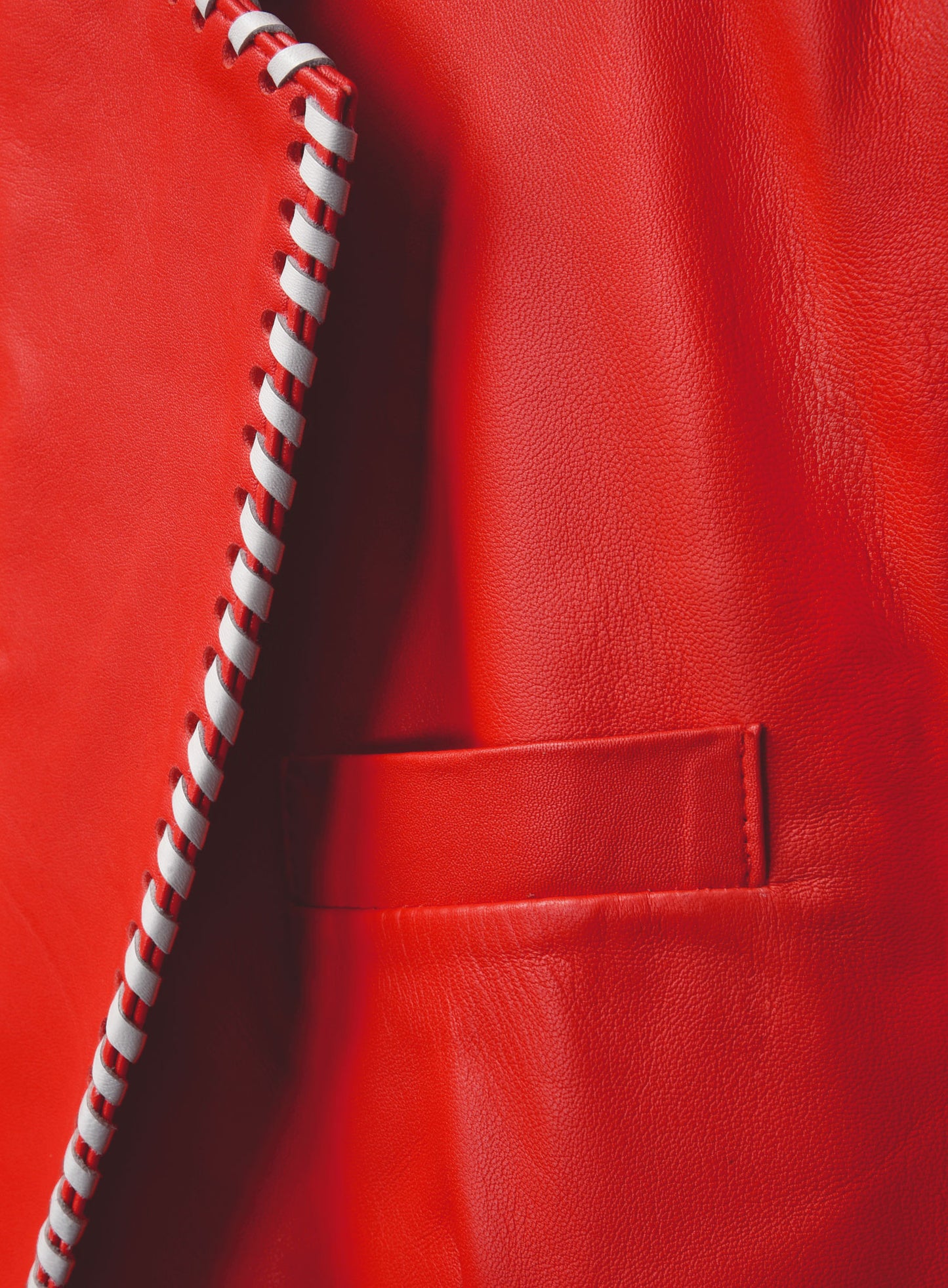 White Striped Red Medieval Blazer