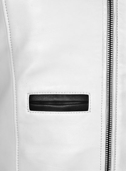 White The Dragon Leather Jacket