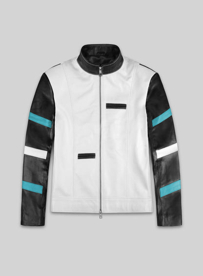 White The Dragon Leather Jacket