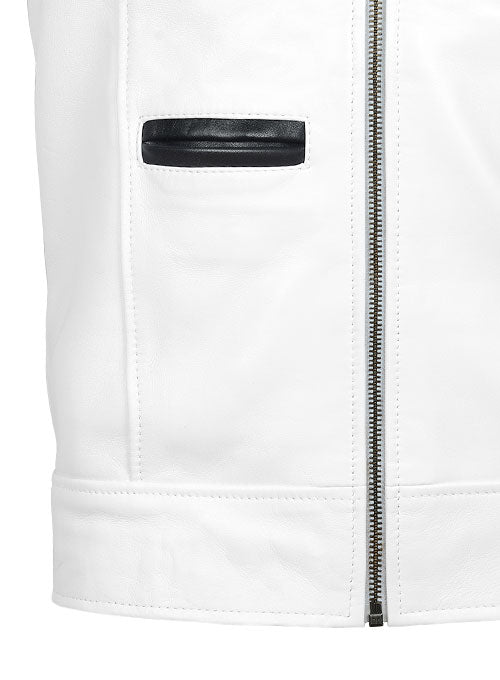 White The Dragon Leather Jacket - LeatherCult