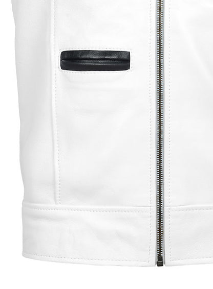 White The Dragon Leather Jacket - LeatherCult