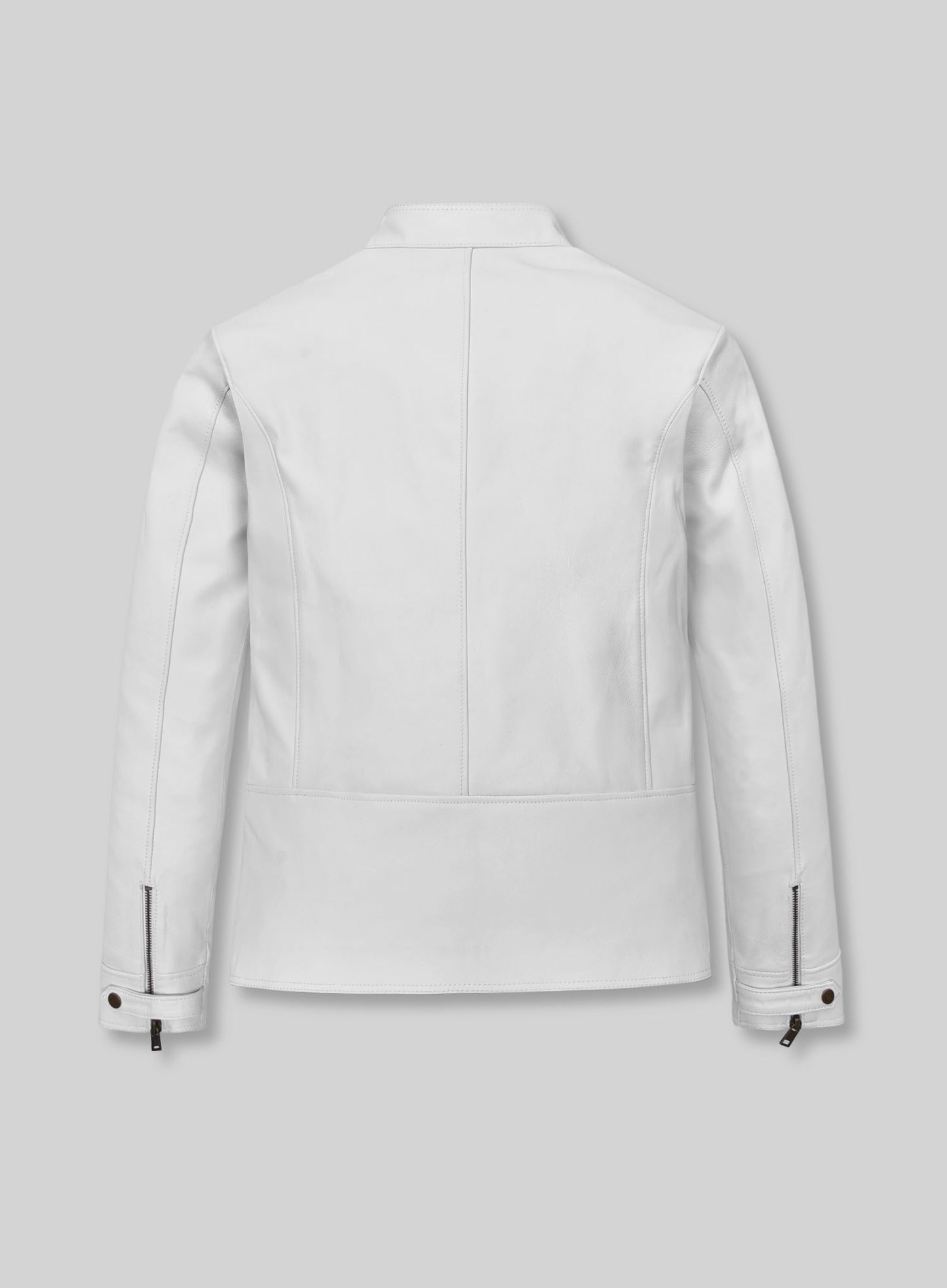White Leather Jacket #905