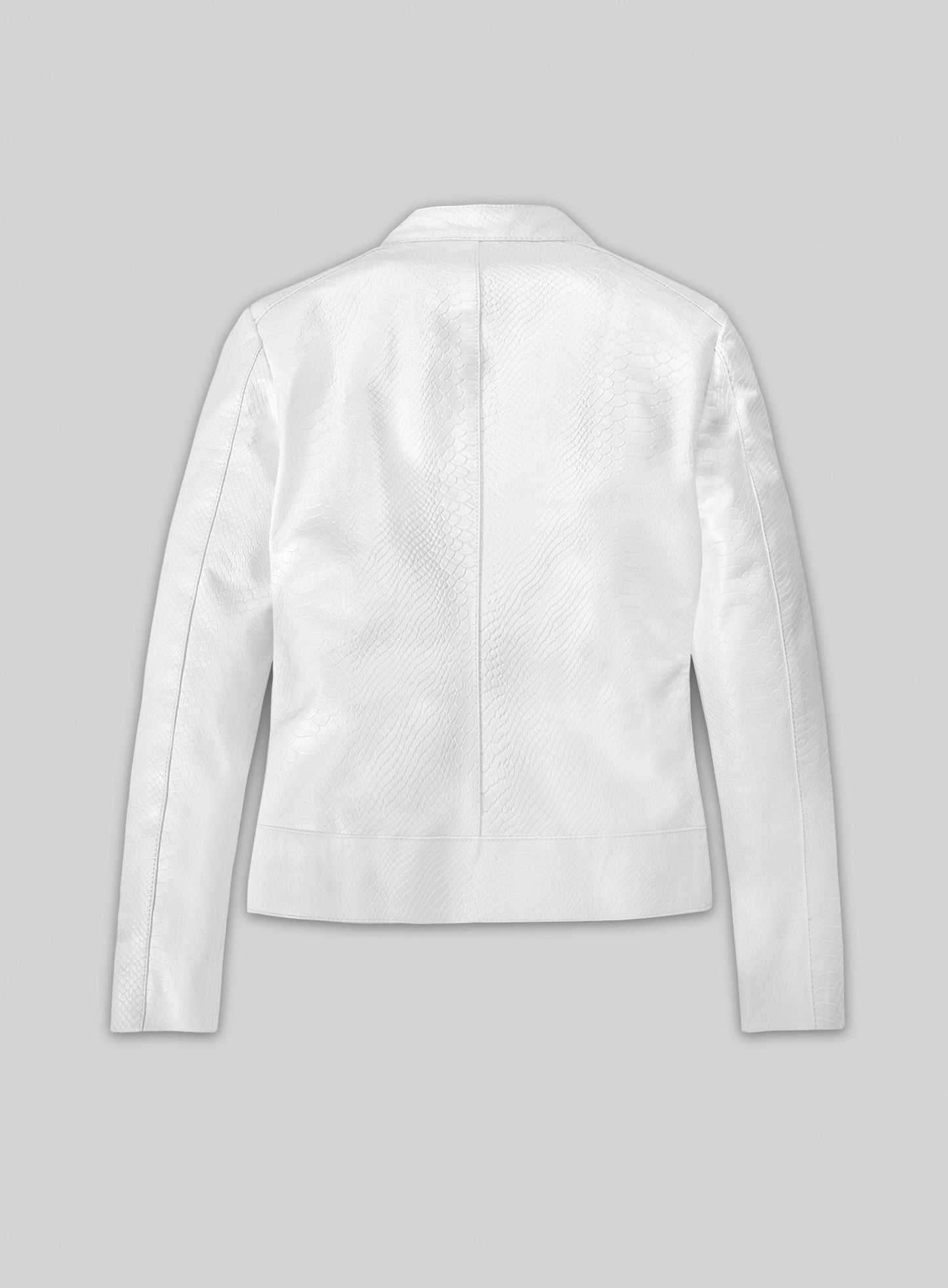 White Python Leather Jacket # 230
