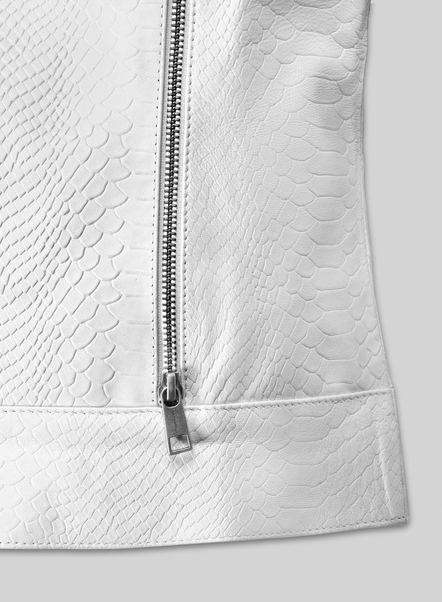White Python Leather Jacket # 230