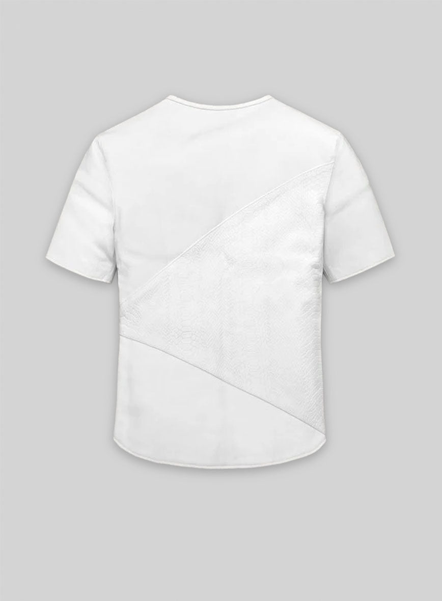 White Renoir Leather T-Shirt