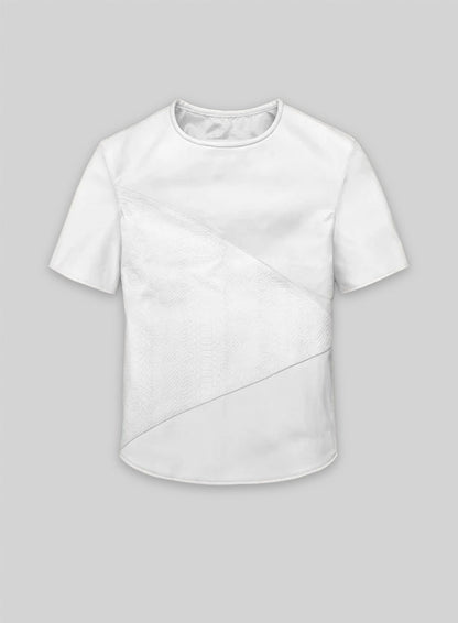 White Renoir Leather T-Shirt