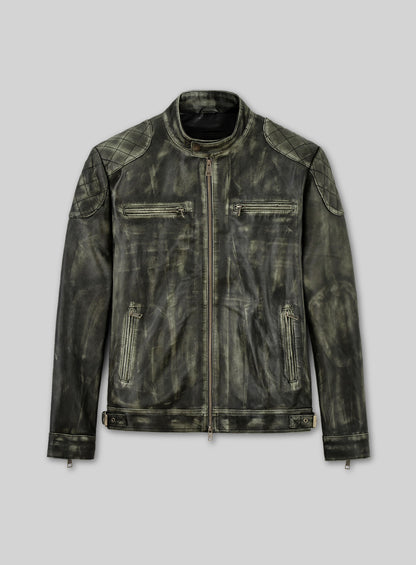 William Charcoal Leather Jacket