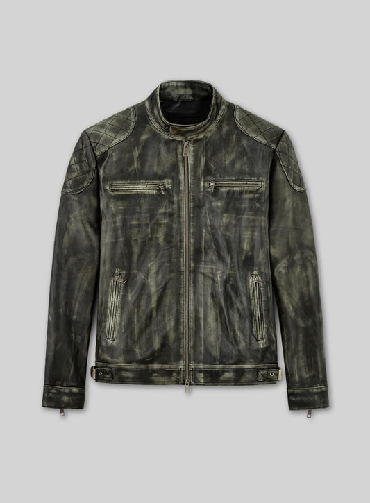 William Charcoal Leather Jacket