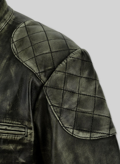 William Charcoal Leather Jacket