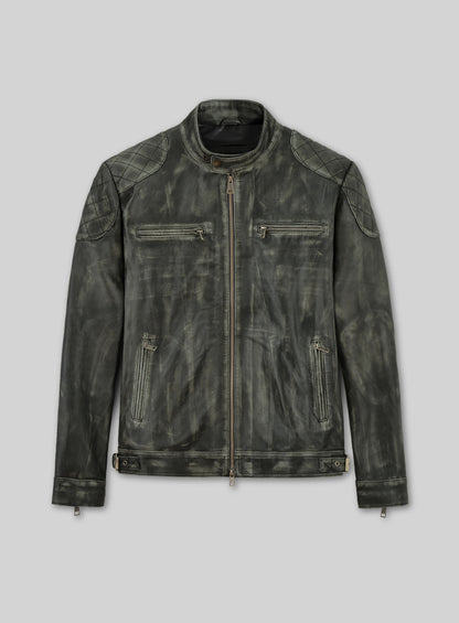 William Charcoal Leather Jacket