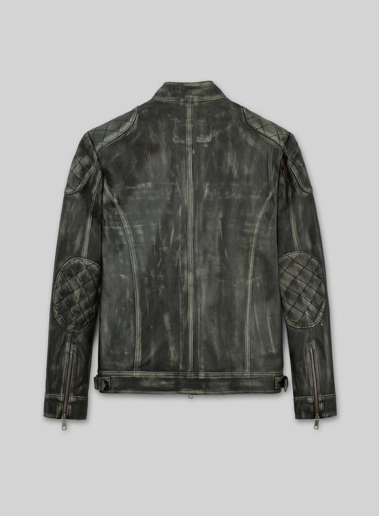 William Charcoal Leather Jacket