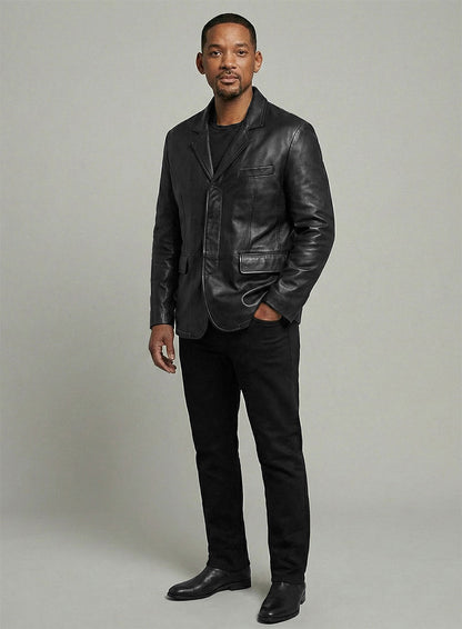 Will Smith Leather Blazer