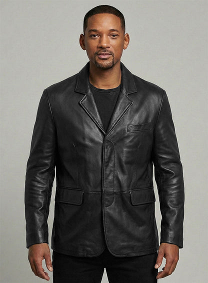 Will Smith Leather Blazer