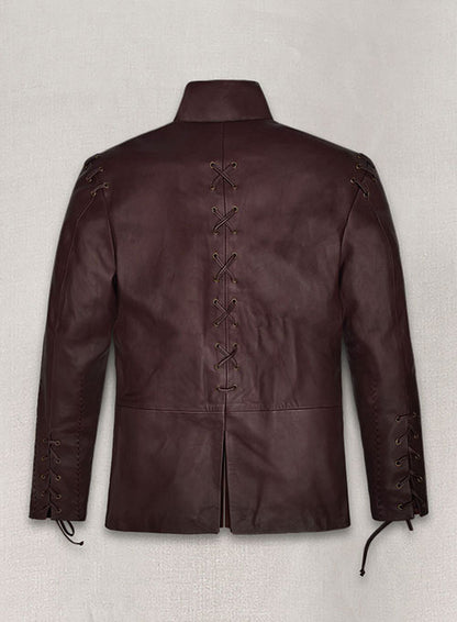 Wine Jaime Lannister GOT Leather Jacket - LeatherCult