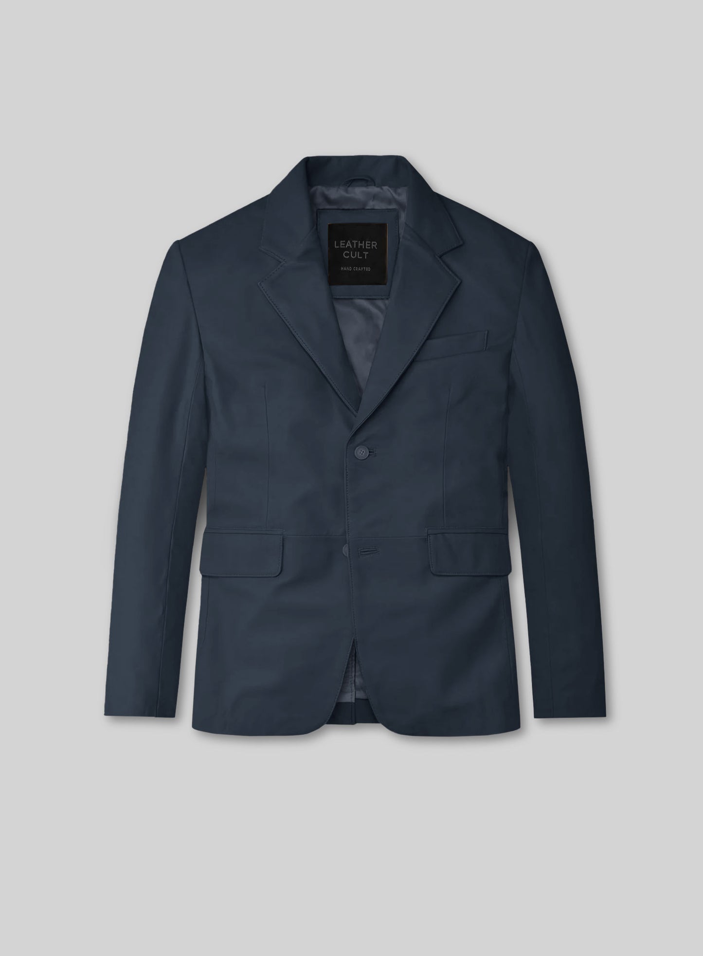 Winsor Blue Lambskin Leather Suit