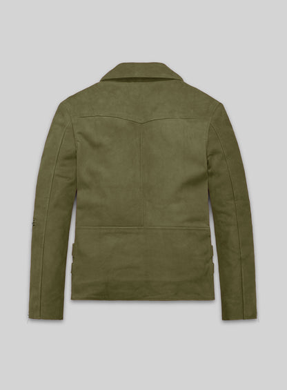 Woodland Green Suede Leather Jacket # 903
