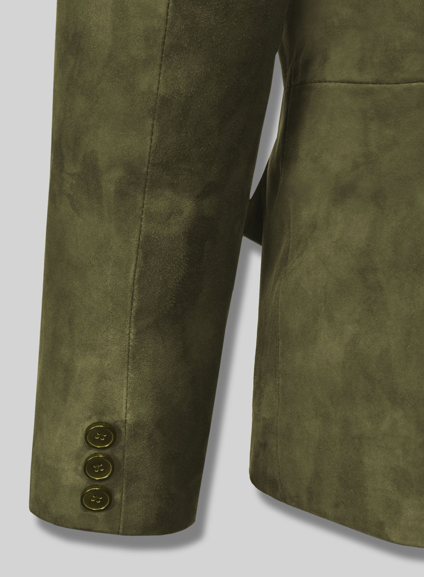 Woodland Green Suede Western Leather Blazer