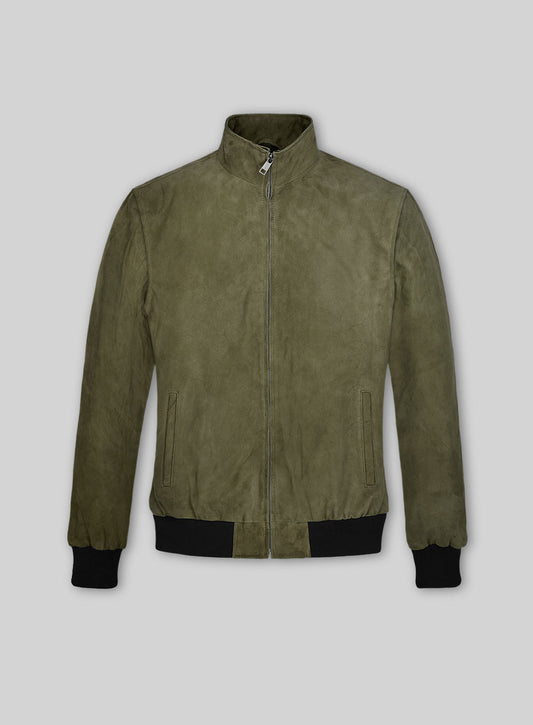 Woodland Green Suede Ryan Reynolds Leather Jacket