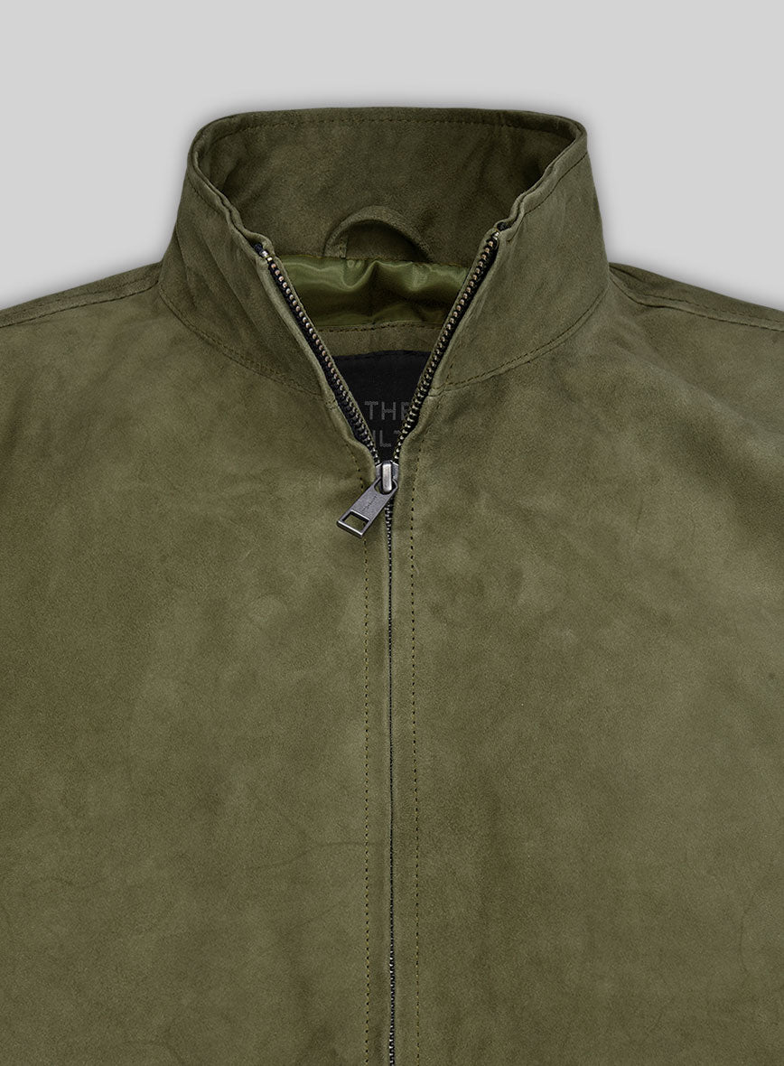 Woodland Green Suede Ryan Reynolds Leather Jacket