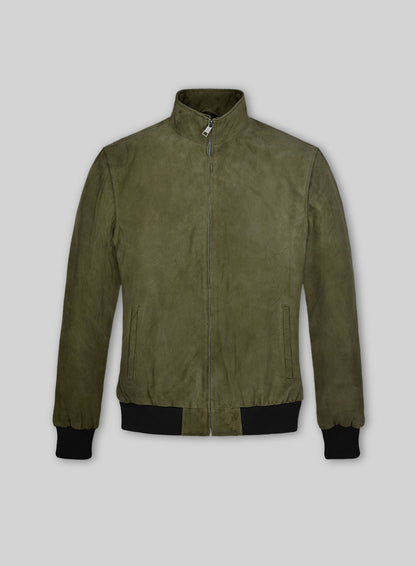 Woodland Green Suede Ryan Reynolds Leather Jacket