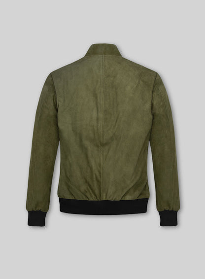 Woodland Green Suede Ryan Reynolds Leather Jacket