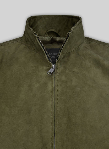 Woodland Green Suede Ryan Reynolds Leather Jacket