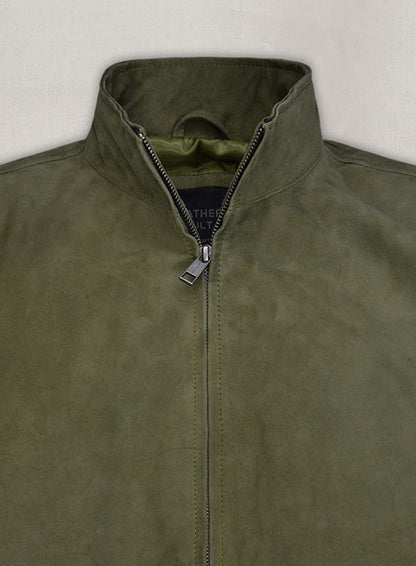Woodland Green Suede Ryan Reynolds Leather Jacket - LeatherCult