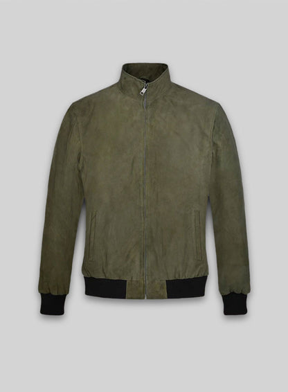 Woodland Green Suede Ryan Reynolds Leather Jacket