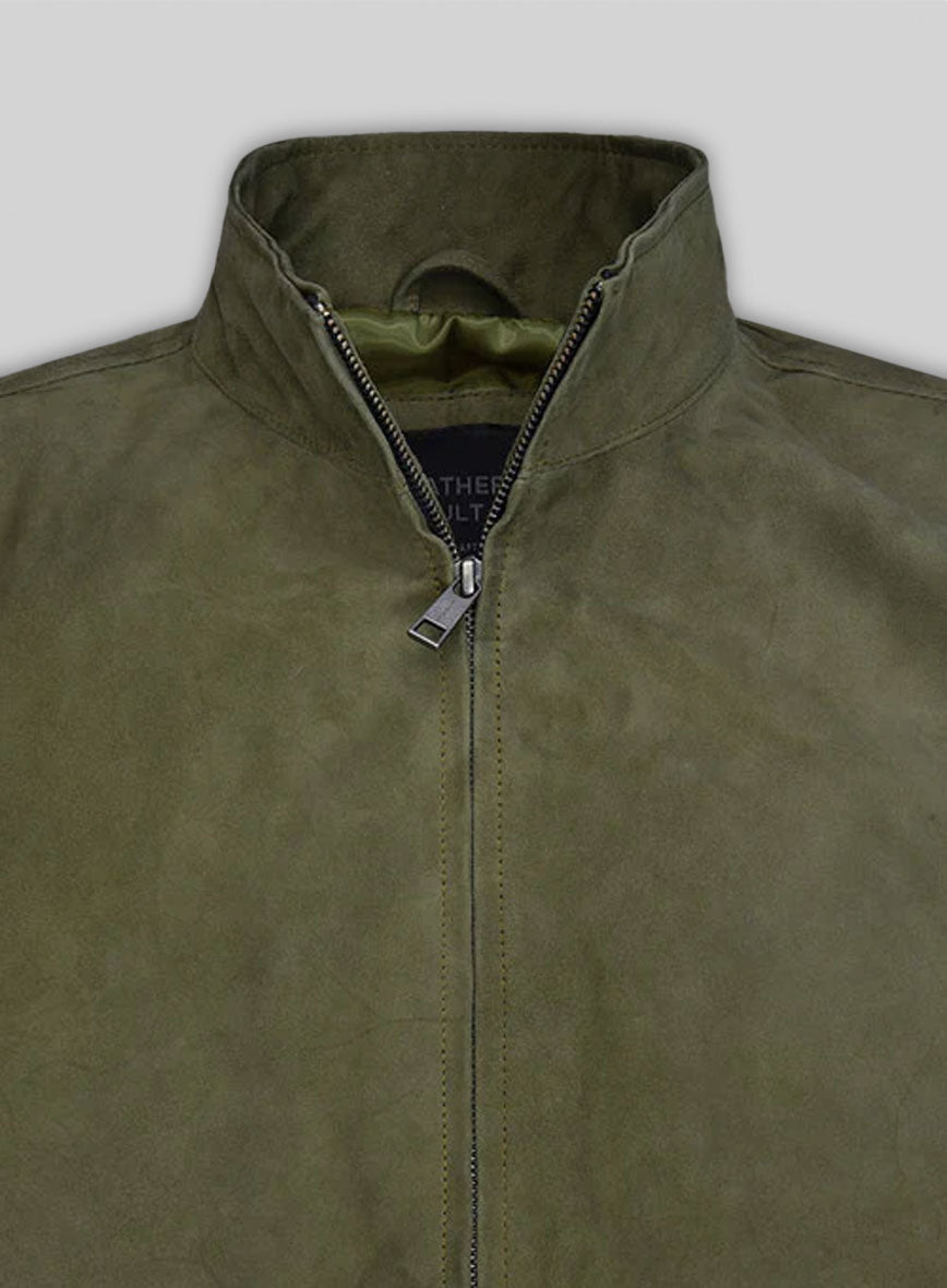 Woodland Green Suede Ryan Reynolds Leather Jacket