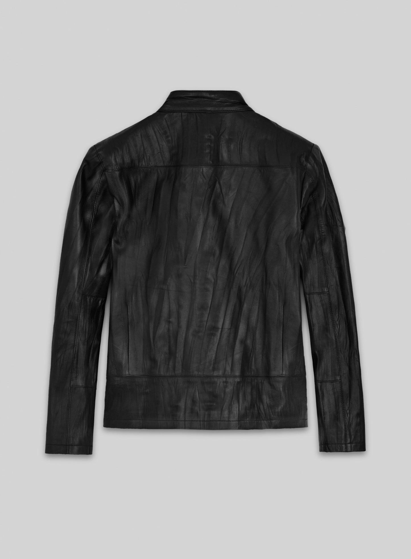 Wrinkled Black Harrison Ford Star Wars Leather Jacket