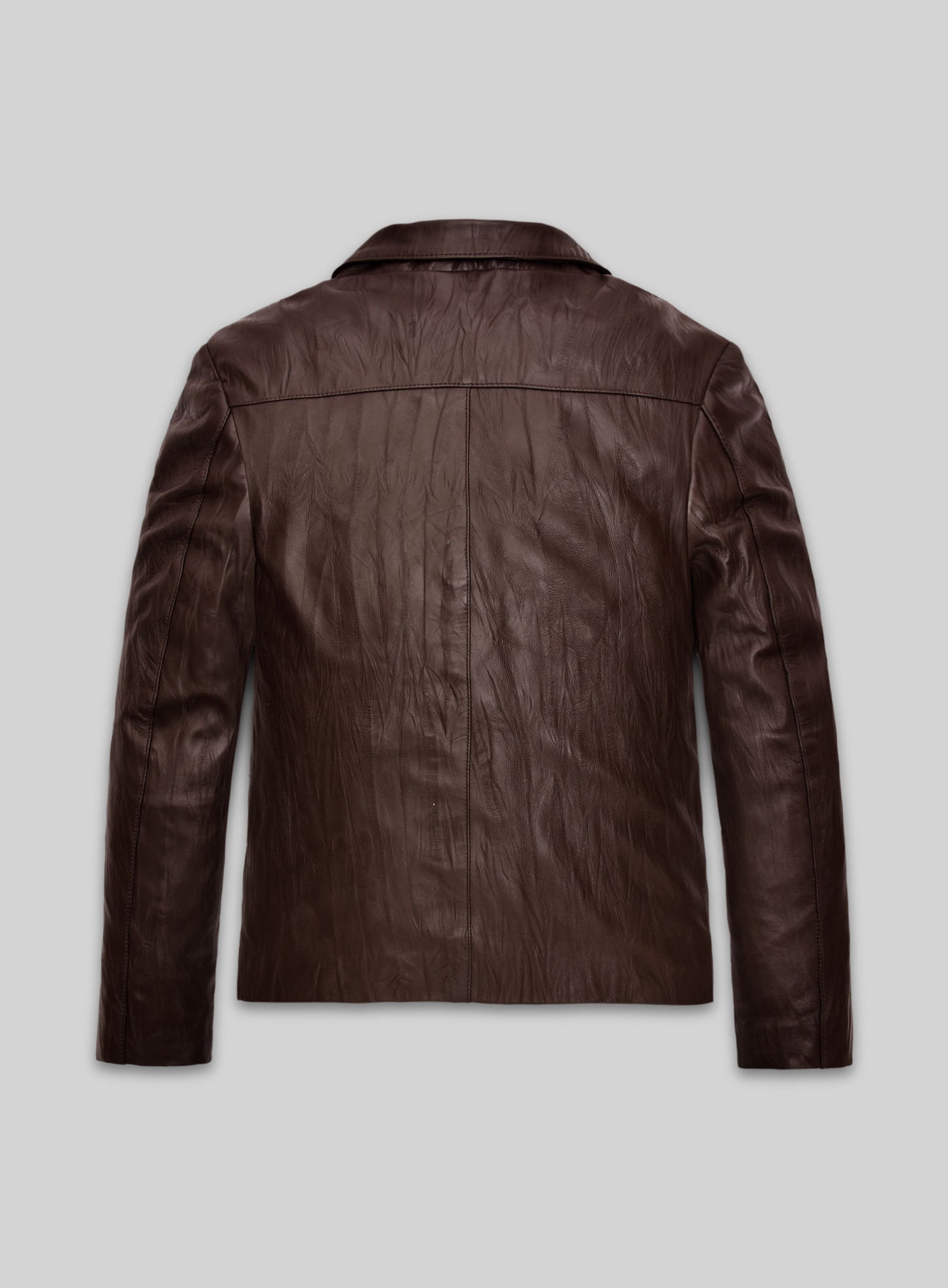 Wrinkled Brown Jim Morrison Leather Jacket