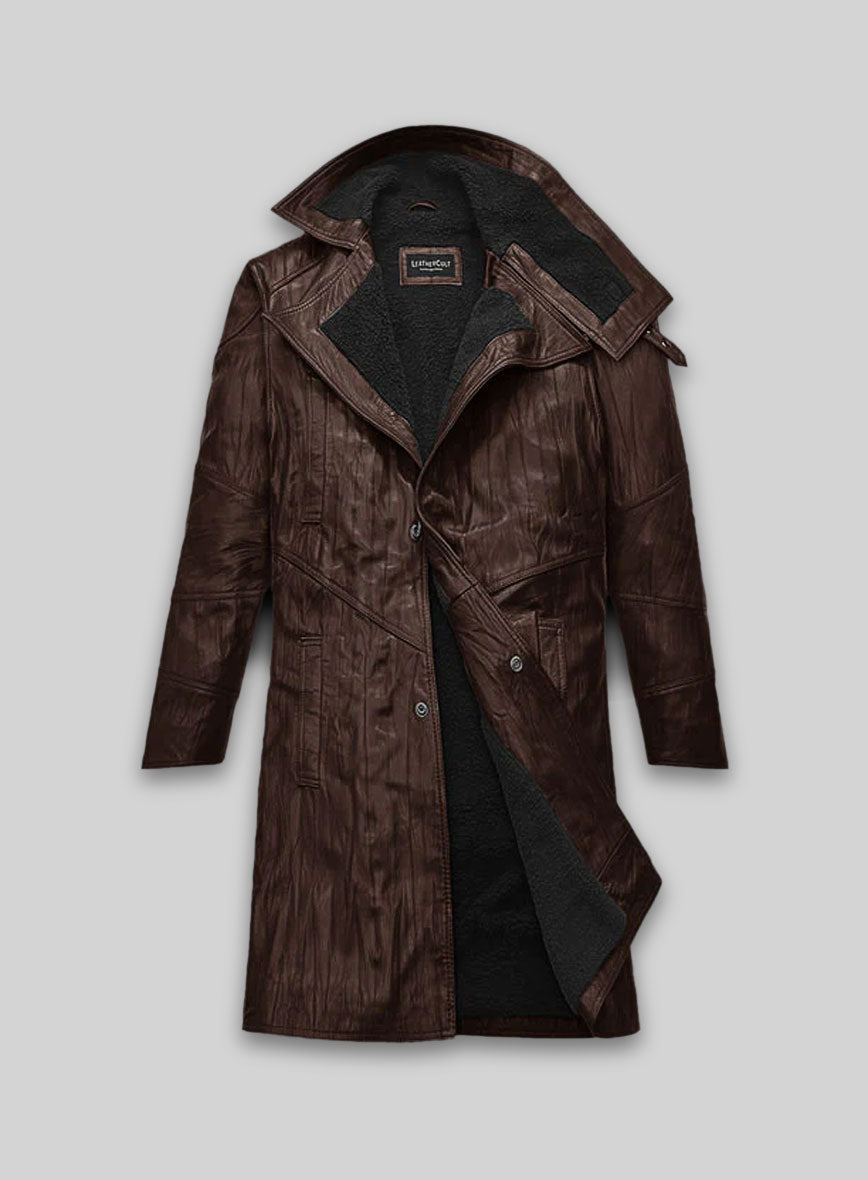 Wrinkled Brown Ryan Gosling Blade Runner 2049 Long Coat