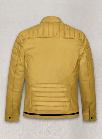 Yellow Andrew Tate Leather Jacket - LeatherCult