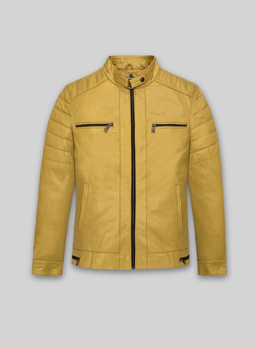 Yellow Andrew Tate Leather Jacket