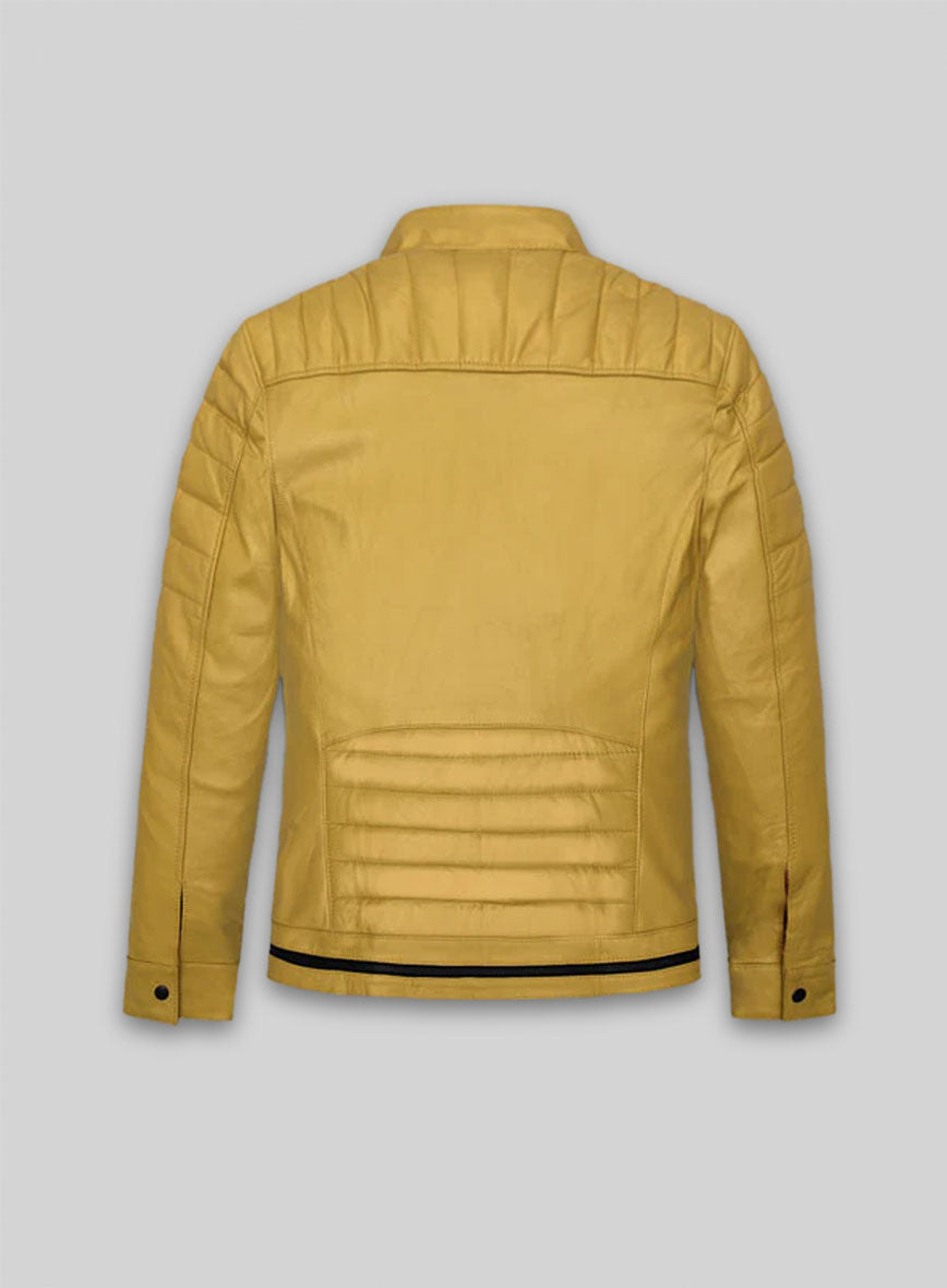 Yellow Andrew Tate Leather Jacket