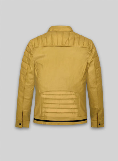 Yellow Andrew Tate Leather Jacket