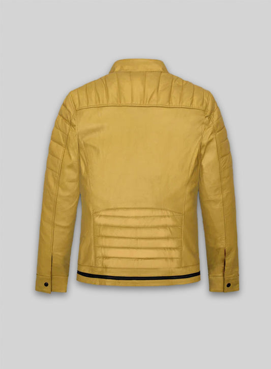 Yellow Andrew Tate Leather Jacket